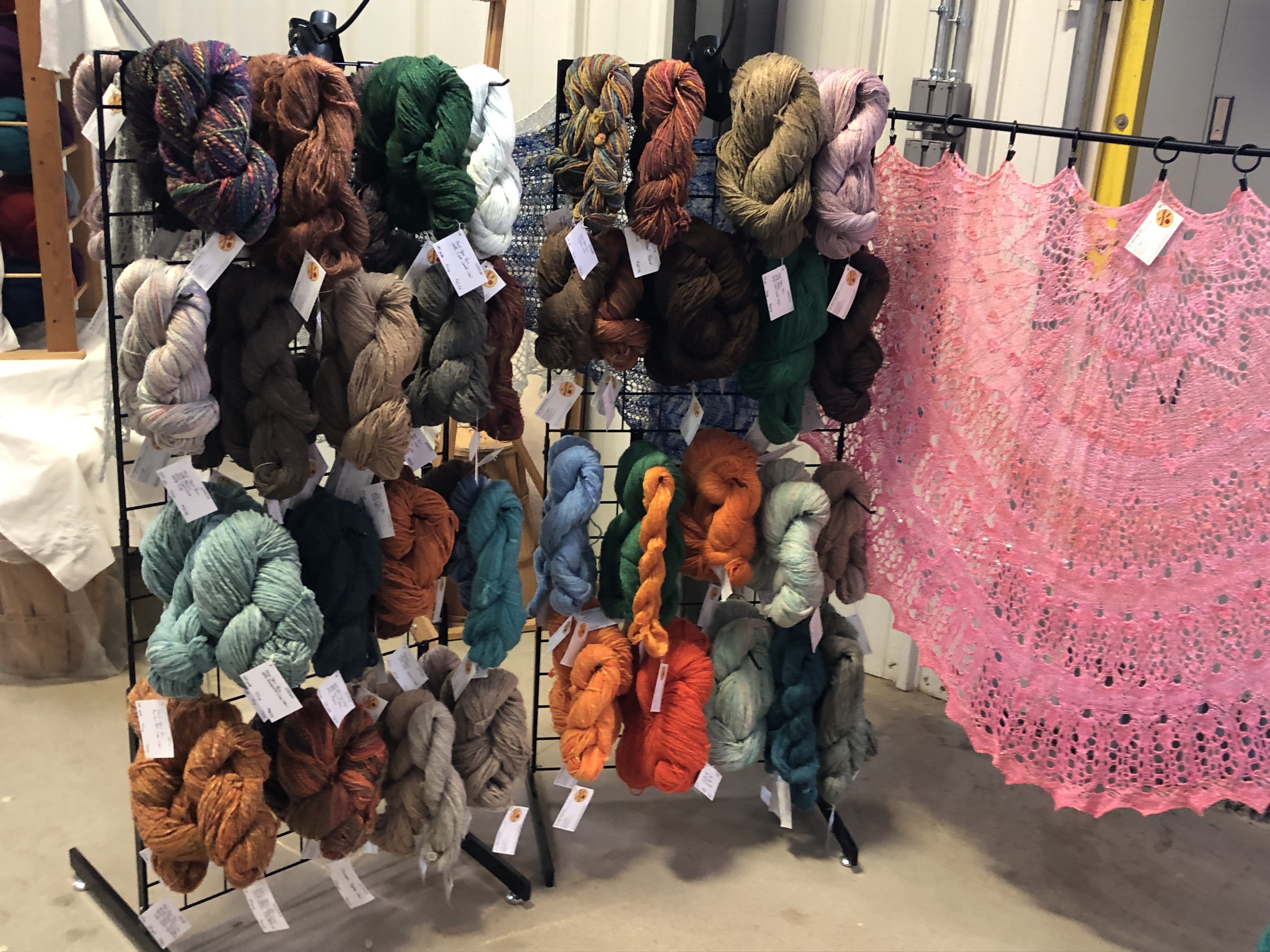 The Spinning Guy Booth at Great Midwest Alpaca Festival 2023