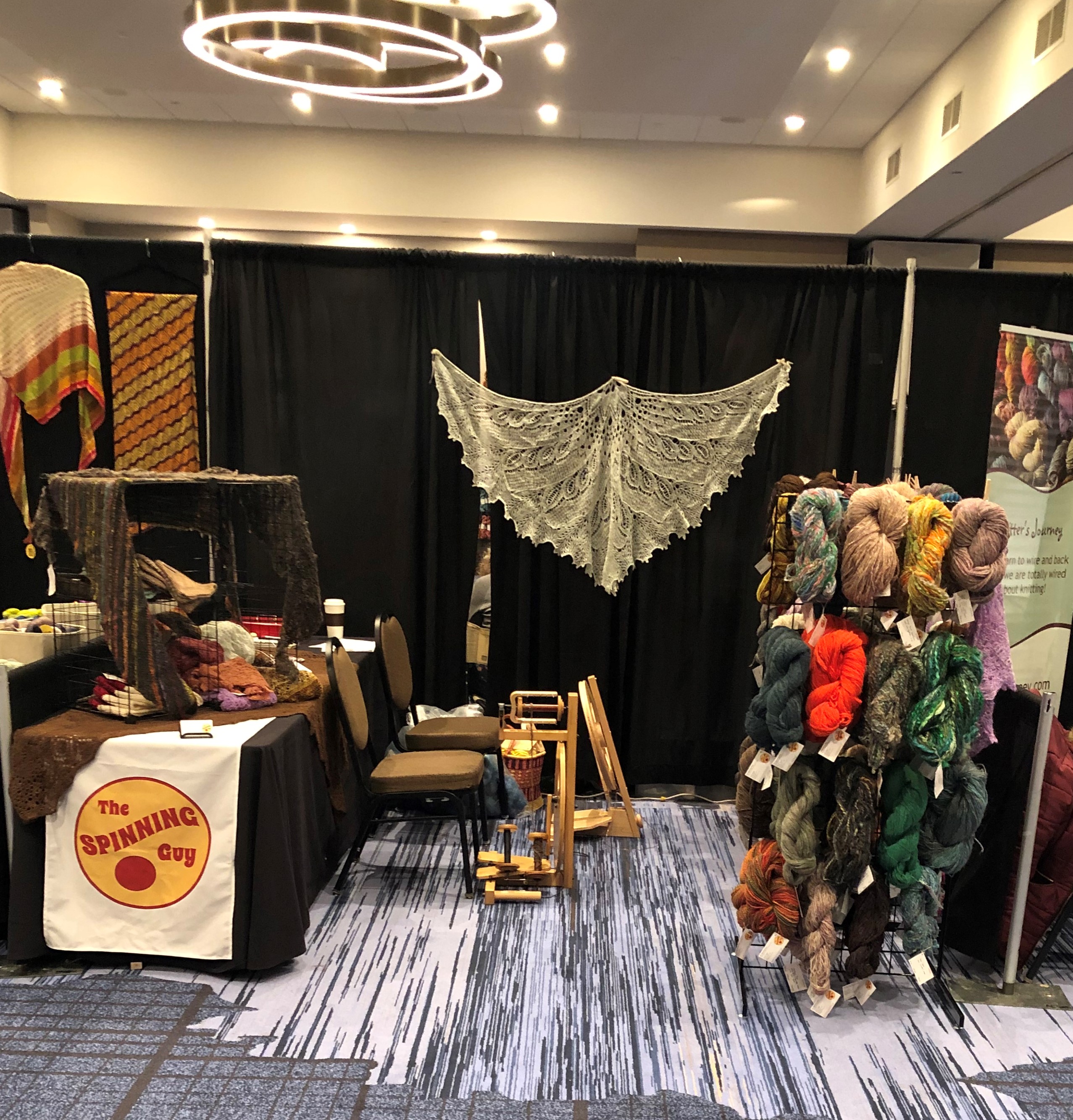 The Spinning Guy Booth at Knit-In 2022